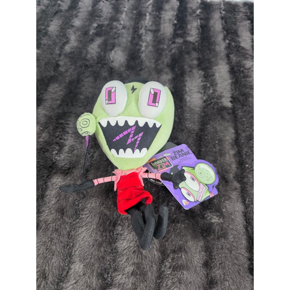 Invader Zim Pustulio Plush Beanie Rise of the Zitboy Rare 2005 Toy Play Plush
